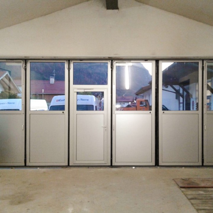Alu-Falttor für den Bauhof