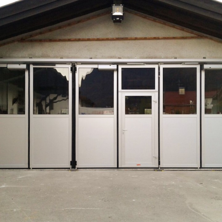 Alu-Falttor für den Bauhof